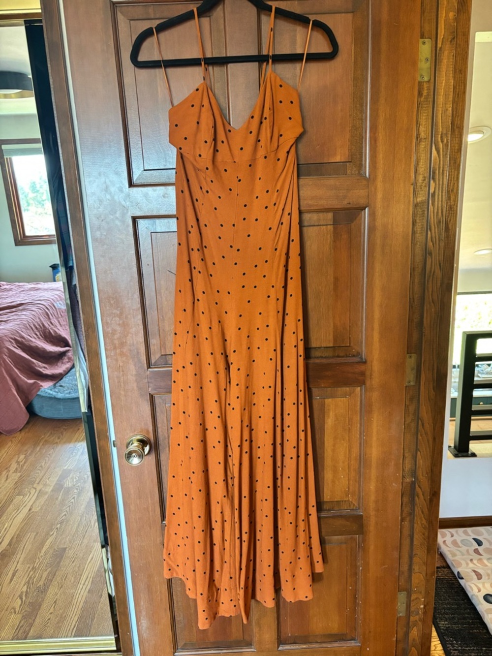 Free People rust flowy jumpsuit